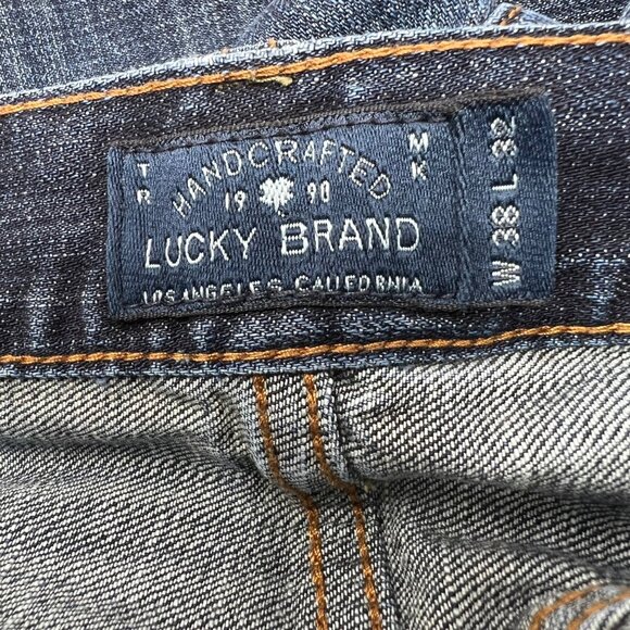 Lucky Brand Denim Blue Jeans Size‎ 38X32 Straight Leg 221 Original Straight - Picture 3 of 6